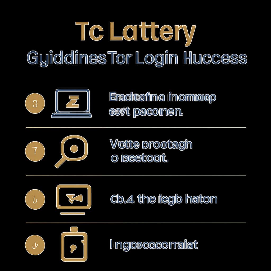 An educational diagram illustrating Tc Lottery login success guidelines.