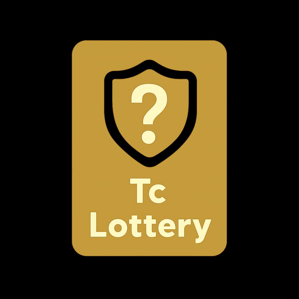 A badge representing the safety guide of the Tc Lottery.