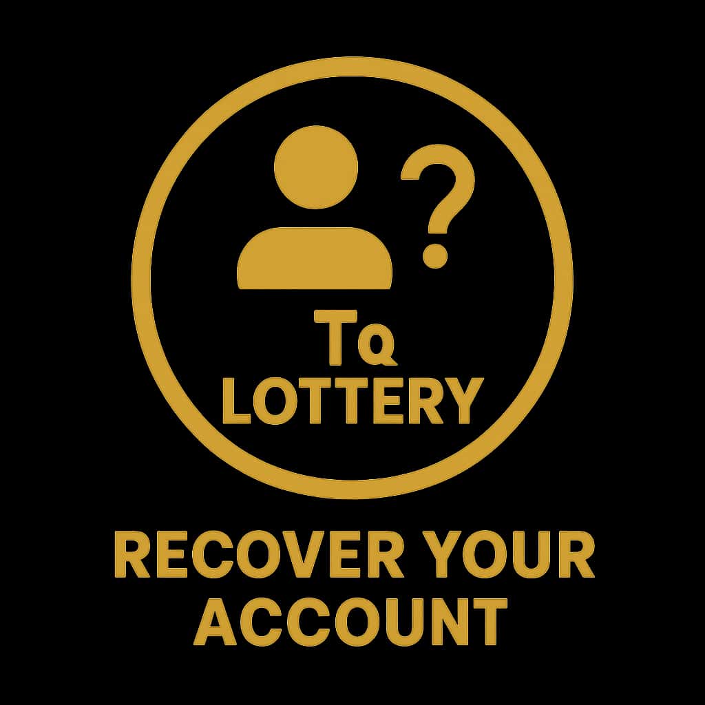 An icon illustrating the account recovery process for Tc Lottery.