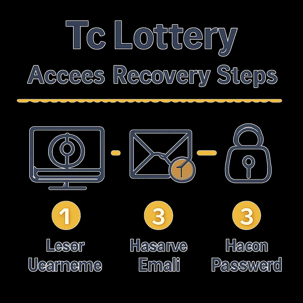 Diagram illustrating Tc Lottery Access Recovery Steps.