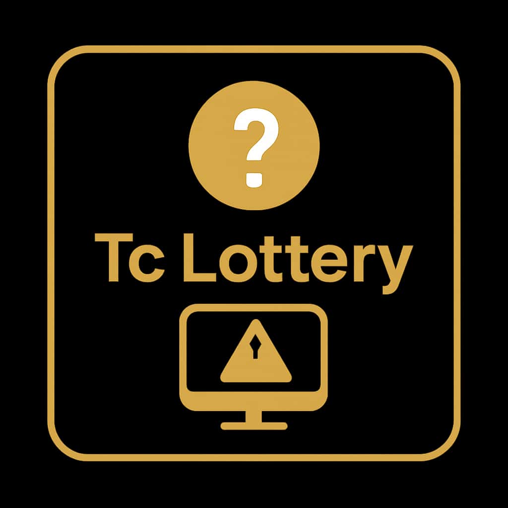 A professional badge illustrating login support for Tc Lottery.